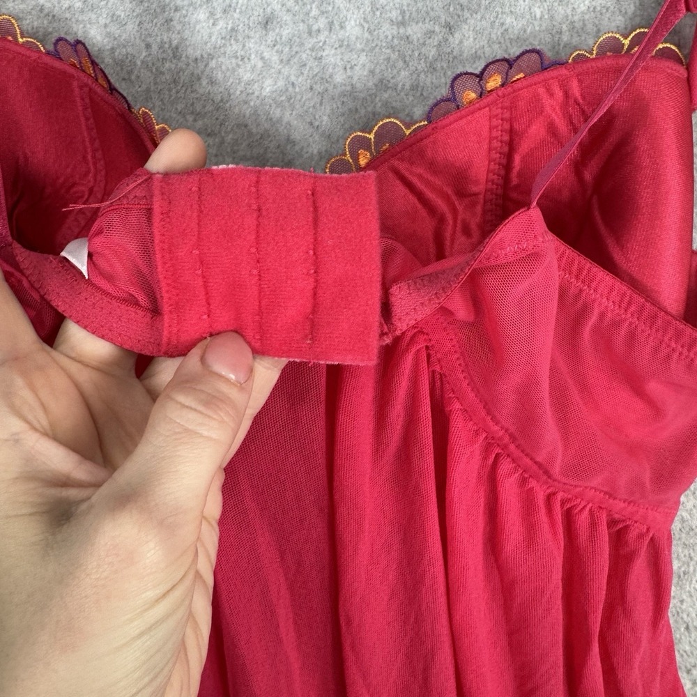 Cacique‎ NWT 2-Pc Babydoll Chemise Thong Set Plus Size 18/20 Floral Embroidery - Picture 9 of 16